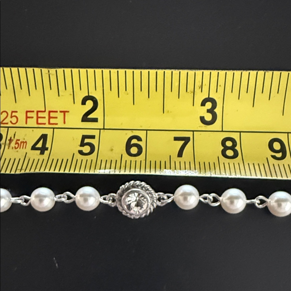 VSA PEARL BEADED WRAP NECKLACE 6MM PEARLS CREAM - NWT - Picture 7 of 11
